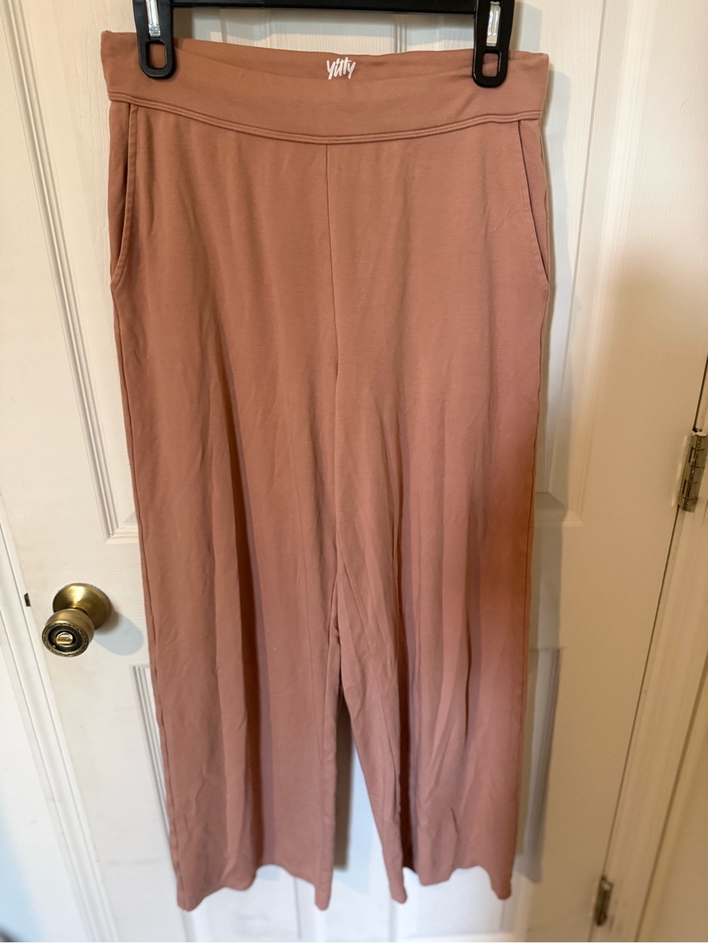 YITTY Dusty Orange Wide-Leg Lounge Pants